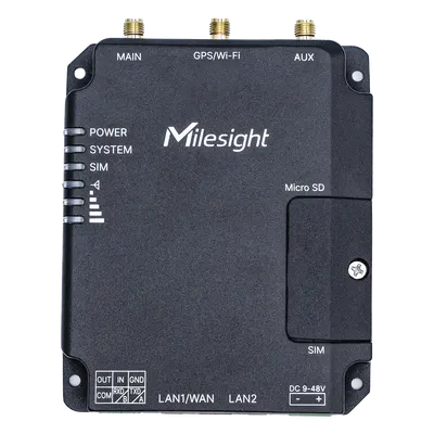 Router industrial Milesight UR32-L04AF-W-485 con 4G LTE y doble SIM