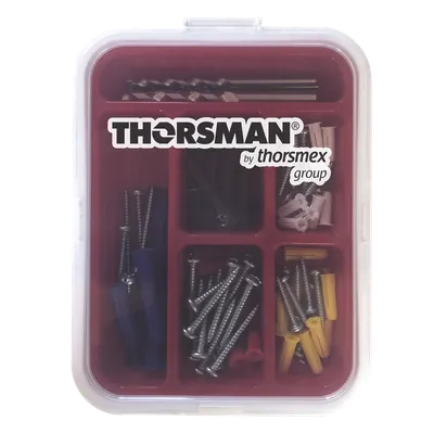 Kit de fijación para concreto THORSMAN TH-KIT-FC de 104 piezas