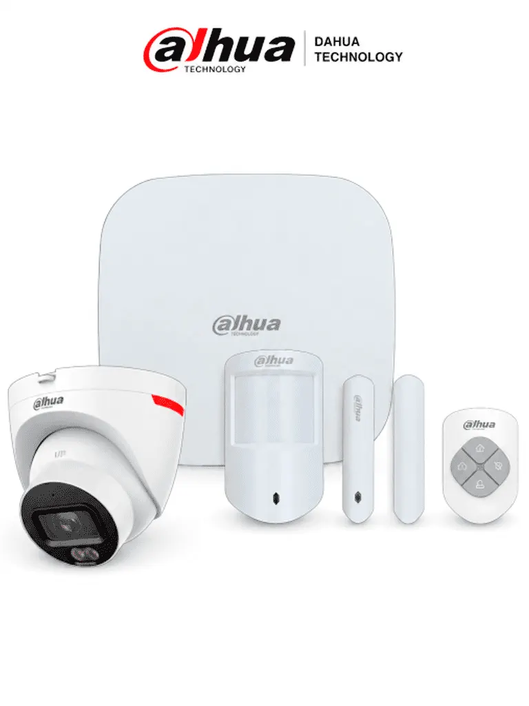 Paquete de seguridad Dahua Home Security con cámara WizColor de 2 MP