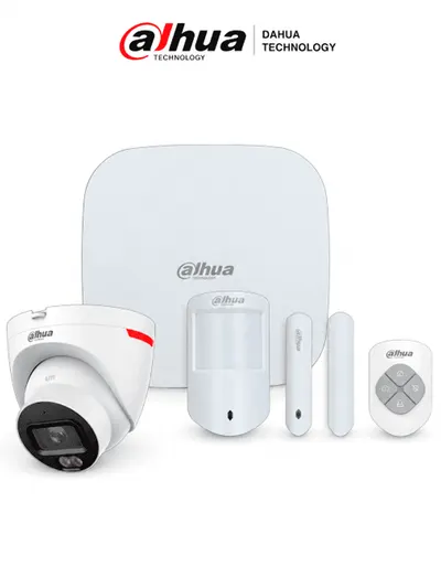 Paquete de seguridad Dahua Home Security con cámara WizColor de 2 MP