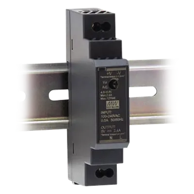 Fuente de poder MEANWELL HDR-15-12 de 12 VCC para riel DIN