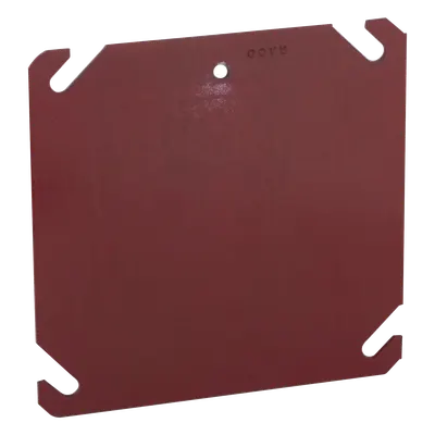 Tapa plana para caja eléctrica RACO HUB-911-8, acero galvanizado