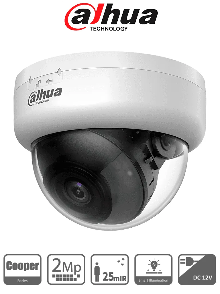Cámara domo Dahua DH-HAC-D1A21N-U HDCVI 1080p con visión IR