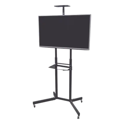 Soporte de Pantalla con Ruedas / Compatible con Monitores dee 32 "a 65" / Base para Colocar Accesorios Adicionales / Vesa 600 x 400