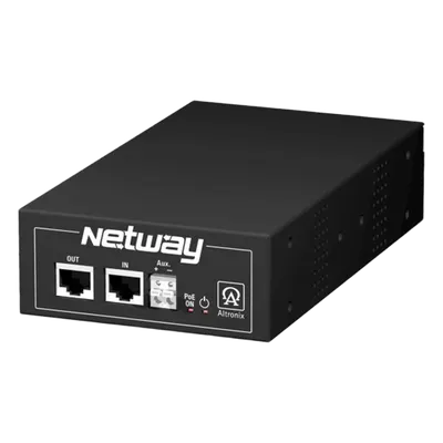 Inyector Midspan / 1 Puerto / Hi-PoE 60W / 802.3af/at / 56VDC Clase 2 / -30°C a 50°C / 1.0 kg