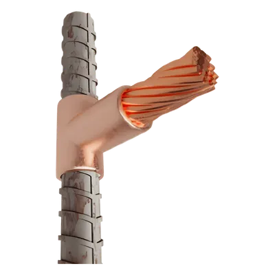Molde para Soldadura Exotérmica / Cable Horizontal 4/0 a Varilla Vertical 1/2 / Ángulo Recto / Carga 150