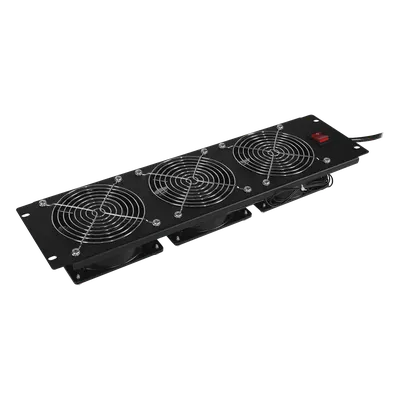 Kit de Ventiladores para Rack 19 in / 110-120 Vca / 3 UR / 290 CFM / 2 m Cable NEMA 5-15P / 48 dBA / Acero Laminado