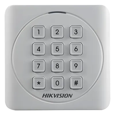 Lector de control de acceso Hikvision DS-K1801EK con teclado PIN