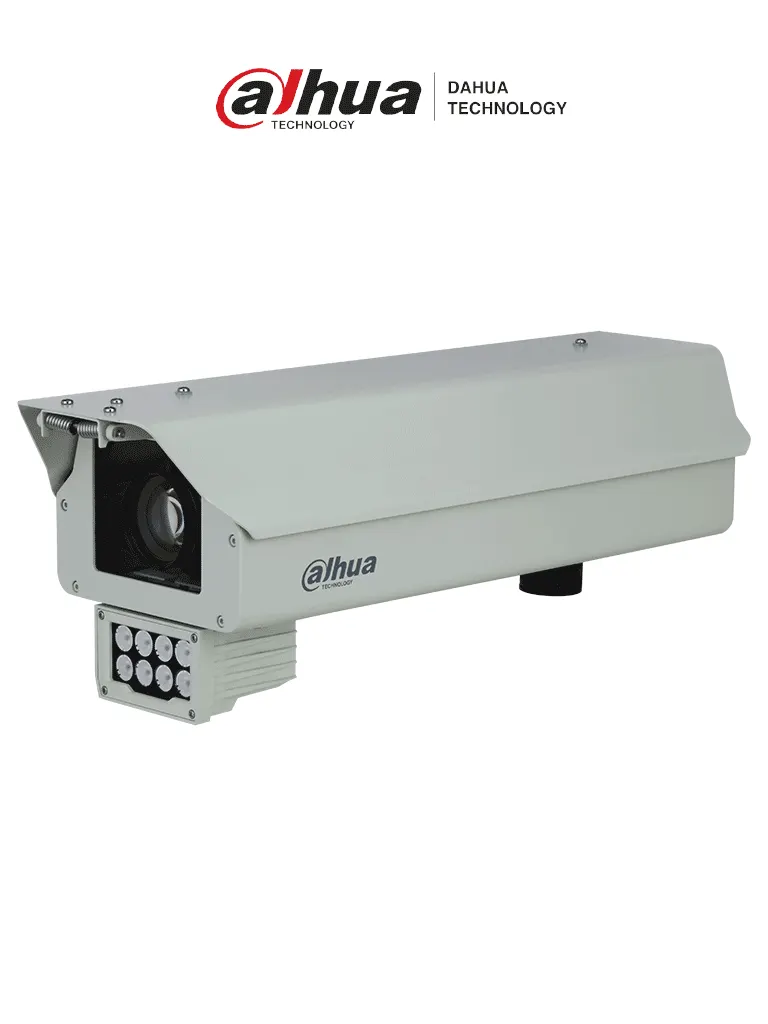 DAHUA DHI-ITC352-AU3F-LZF1640 - Cámara IP LPR 3MP, lente motorizado 16-40mm (30.28°-12.8°), IR 30m, IA WizMind, lectura de placas hasta 250 km/h, detección de vehículos por tipo, color y marca, WDR, H.265, IP66, E/S alarma y audio.