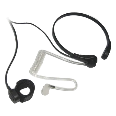 Micrófono de Garganta / Cancelación de Ruido / Tubo Acústico Grado Médico / PTT Anillo Ajustable / Cable Kevlar Reforzado / Compatible ICOM IC-F50/F60/3161/4161