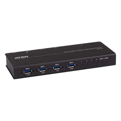 Conmutador USB industrial / 4x4 / USB 3.2 Gen 1 / Rackmount / 0-50°C / 3.9-5.9 ft cables