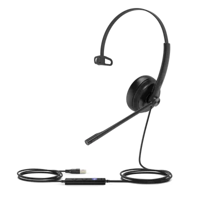 Auricular USB monoaural Yealink UH34-MONO-TEAMS con indicador de ocupado