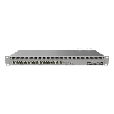 Router Rack / 13 Puertos Gigabit / Rendimiento 7.5 Gbps / CPU 4 Núcleos 1.4 GHz / IPsec Hardware 2.2 Gbps / Fuente Redundante / Licencia Nivel 6