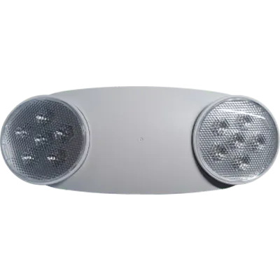 Luminaria de Emergencia LED / Doble Cabezal Ajustable / 230-430 Lúmenes / 120-277V Dual Voltage / 90 Minutos Autonomía / ABS 5VA Retardante de Llama