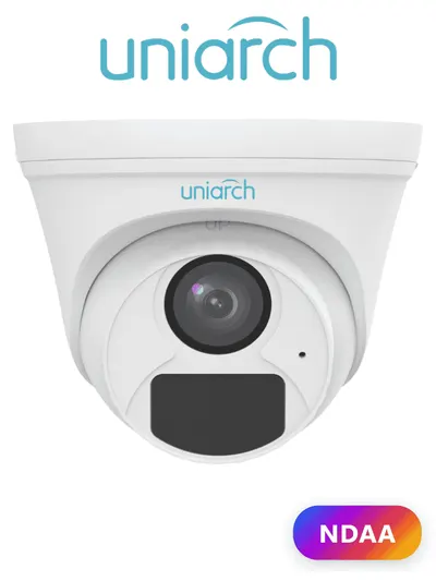 UNIARCH UACT112AF28 - CÁMARA ANALÓGICA TURRET  / 2MP / AHD/TVI/CVI/CVBS / LENTE 2.8mm F2.0 / MICRÓFONO-INTEGRADO / IR 20M / DWDR / IP67 / 3-AXIS