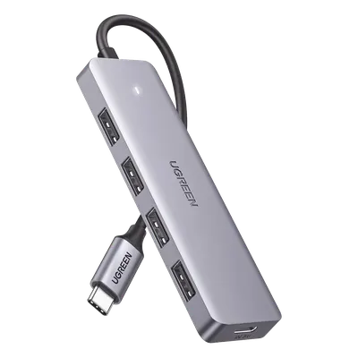 Hub USB-C UGREEN 70336 con 4 puertos USB-A 3.0 y OTG