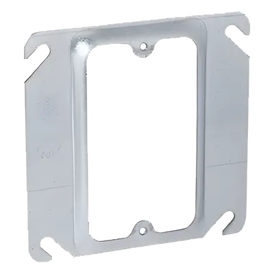 Sobretapa cuadrada RACO HUB-771 de acero galvanizado 4 x 4 in