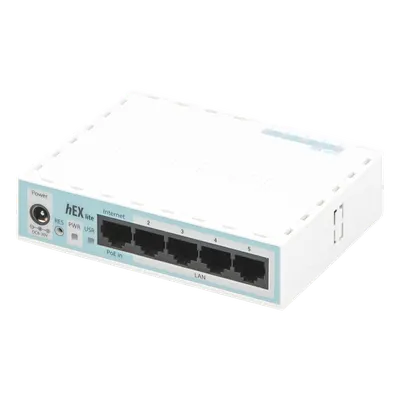 Router MikroTik RB750R2 de 5 puertos Fast Ethernet para redes cableadas