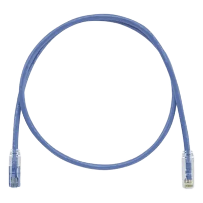 Cable de Parcheo Cat6 / UTP / 24 AWG / CM / Llaveado / 0.91 m (3 Pies) / Azul