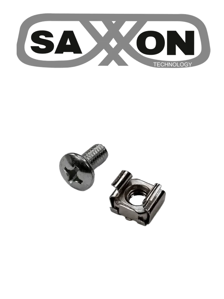 Tornillos para rack SAXXON SXSCW-001 de acero inoxidable, bolsa con 50