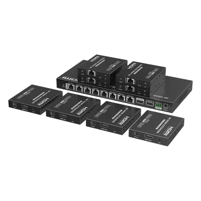 Extensor y distribuidor HDMI EPCOM TITANIUM TT-828N para 8 pantallas 4K