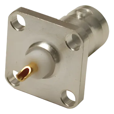 Conector BNC hembra RF Industries RFB-1115-S para montaje en panel