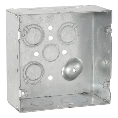 Caja eléctrica cuadrada RACO HUB-265 de 42 in³ para conduit EMT