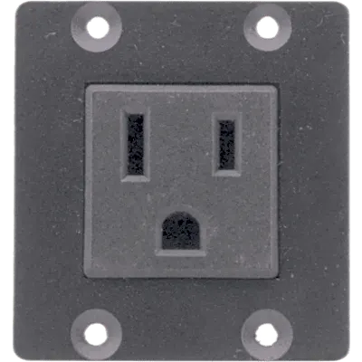 Módulo de Alimentación Eléctrica TBUS | Toma US 100-120V AC 5A | Doble Insert | Certificación UL | Compatible UTBUS