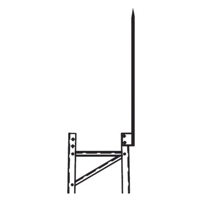 Punta Pararrayo / 96' (2.4 m) / Maciza / Torre TITAN / Herraje Incluido