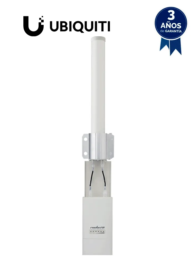 Antena omnidireccional UISP AMO-5G10 de 10 dBi para Rocket