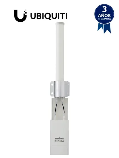 UBIQUITI AMO-5G10 - Antena omnidireccional para access point de 5.8GHz con ganancia de 10 dBi y 2 conectores SMA hembra inverso.