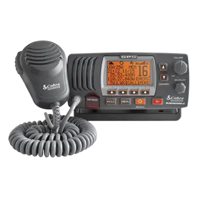 Radio Móvil Marino VHF / Clase D / 25 W / GPS Integrado / IPX8 / Grabador 20 s / Canales Internacionales, Canadá y EE.UU.