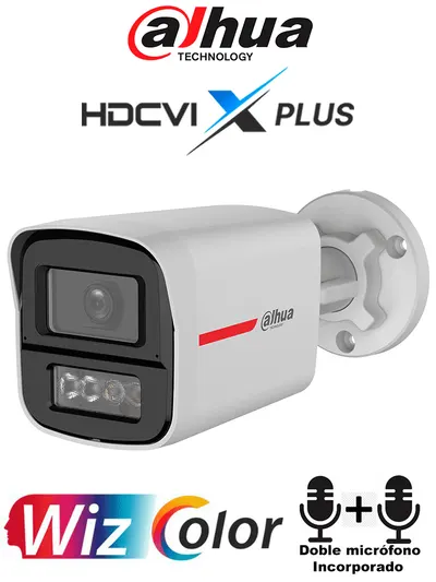 Cámara bullet DAHUA DH-HAC-HFW1549XN-A-PRO de 5 MP con WizColor