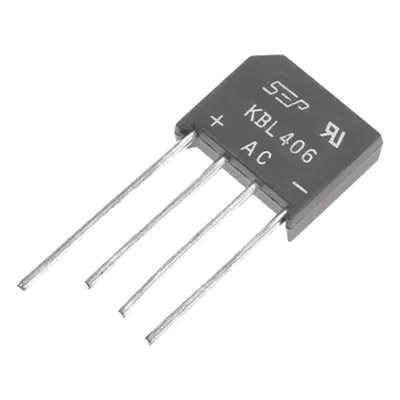 Puente Rectificador de Silicio / 4 A / 600 V / Monofásico / Encapsulado KBL