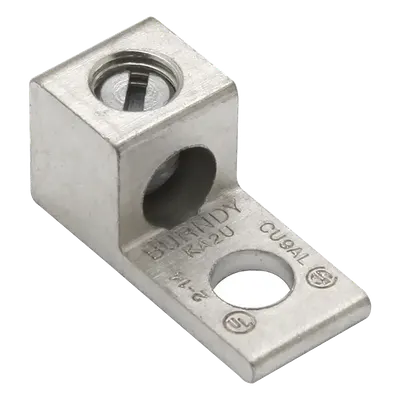 Terminal Universal / 1 Orificio 1/4" / Calibre 14-6 AWG / AL-CU Estañado / 0.51 in Altura