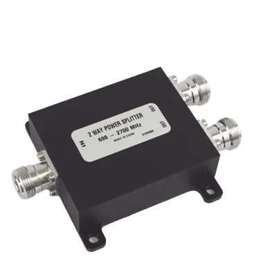 Divisor de Potencia / 2 Vías / 694-2700 MHz / 50W / PIM -154 dBc / IP67 / 2.28-8.86 pies