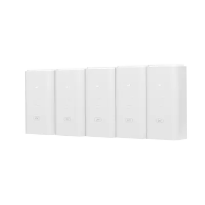 Adaptador PoE / 24 VDC 0.5 A / Puerto Gigabit 10/100/1000 Mbps / 5 Unidades / Montaje en Pared / 87 x 44 x 33 mm