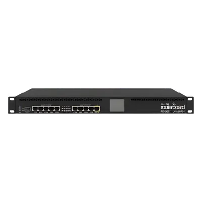 RouterBoard, CPU 2 Núcleos, 10 Puertos Gigabit Ethernet, 1 Puerto SFP, 1 GB Memoria, Licencia Nivel 5, Montaje Rack