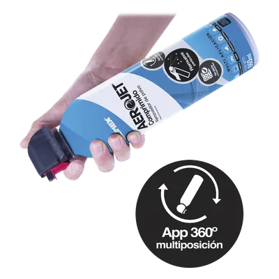 Removedor de Polvo con Aire Comprimido / Aplicación 360° / Válvula Anti-Estallamiento / 660 ml / Uso en Cualquier Posición / Equipos Electrónicos y CCTV
