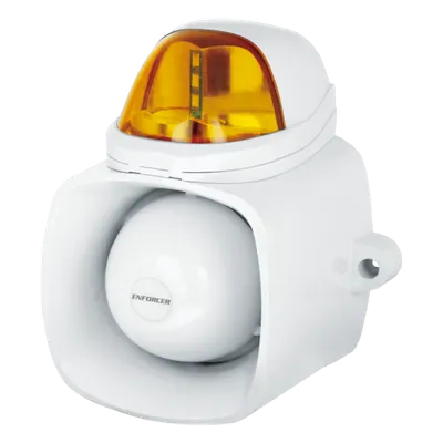 Sirena con Luz Estroboscópica Autónoma / 115 dB / IP65 / Audio MP3-WAV / Megafonía 20 W / 12 VCD
