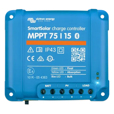 Controlador de carga solar VICTRON ENERGY SmartSolar MPPT 75/15 de 15 A