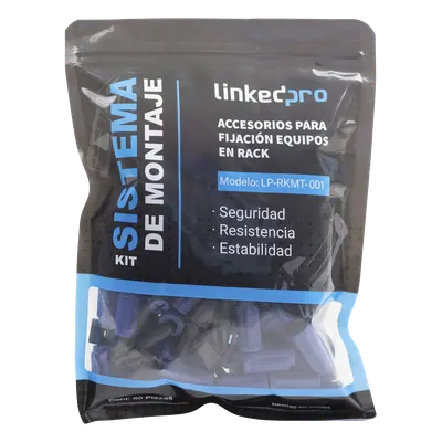 Kit de montaje rápido LINKEDPRO LP-RKMT-001 para rack de 19 pulgadas
