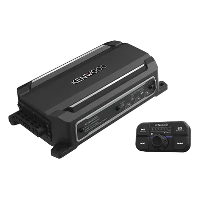 Amplificador Clase D Marine / 4 Canales / 600 W Máxima / 50 W x 4 RMS a 4Ω / Bluetooth / IPX7 Sumergible / Control Remoto