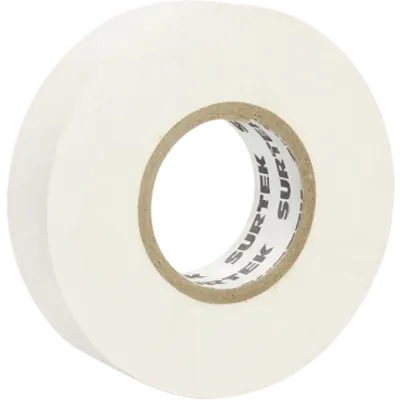 Cinta para aislar color Blanco de 19 mm x 18 metros / Fabricada en PVC / Adhesivo acrílico.