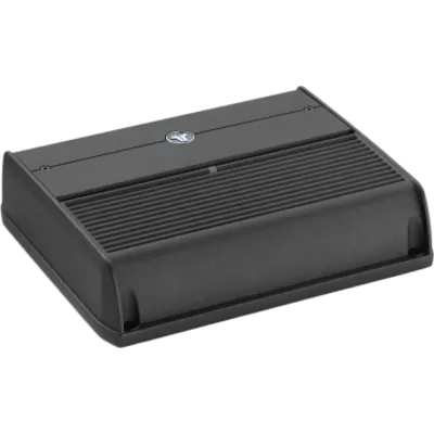 Amplificador Náutico y para Automóvil / 4 Canales / 400 W / Clase D / Rango Completo / 100 W RMS x 4 a 2 Ohmios / Filtros 50-500 Hz / Control Remoto Opcional / JL Audio