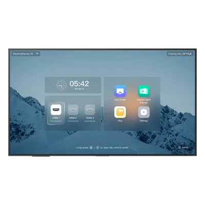 Pantalla Profesional / 65" / 4K UHD IPS / Wi-Fi 6 Dual Band / Bluetooth 5.1 / HDMI 2.0 x3 / Integración MTR