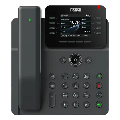 Teléfono IP FANVIL V62-PRO con handset inalámbrico Bluetooth y 12 líneas SIP