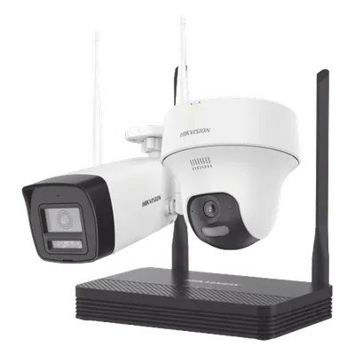 Kit de videovigilancia Wi-Fi Hikvision NKS424W02H de 4 MP