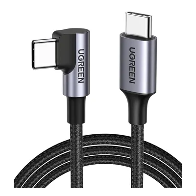 Cable USB-C a USB-C UGREEN 50123 de 1 metro con conector de 90°