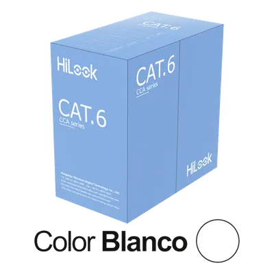 Cable de red UTP Cat6 HiLook NC-1LN6UU/CCA/M para interior, 305 m